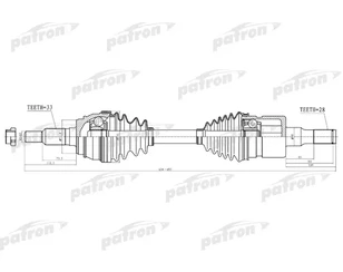 Полуось (привод в сборе) для Hummer H3 2005-2010 новый