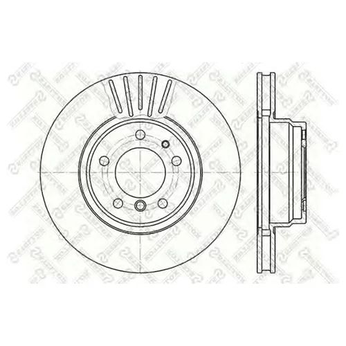 34116757752 BMW Диск тормозной передний вентилируемый от производителя ...