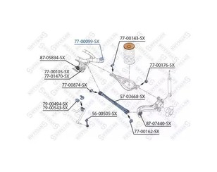 Сайлентблок задней балки задний для BMW X3 E83 2004-2010 новый