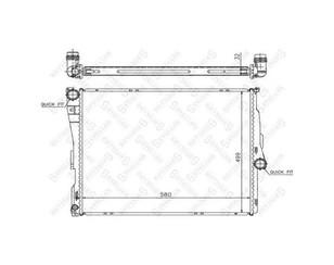 Радиатор основной для BMW X3 E83 2004-2010 новый