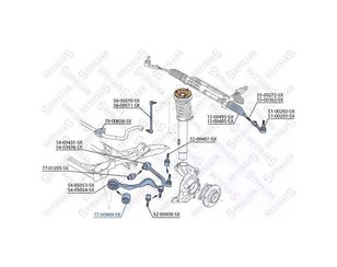 Сайлентблок переднего рычага (к-кт) для BMW X1 E84 2009-2015 новый