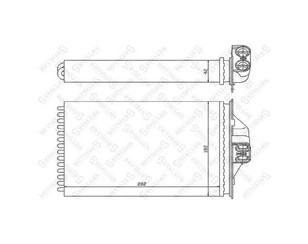 Радиатор отопителя для Chrysler Voyager/Caravan 1996-2001 новый