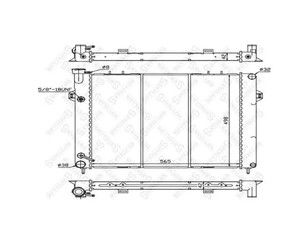 Радиатор основной для Jeep Grand Cherokee (ZJ) 1993-1998 новый