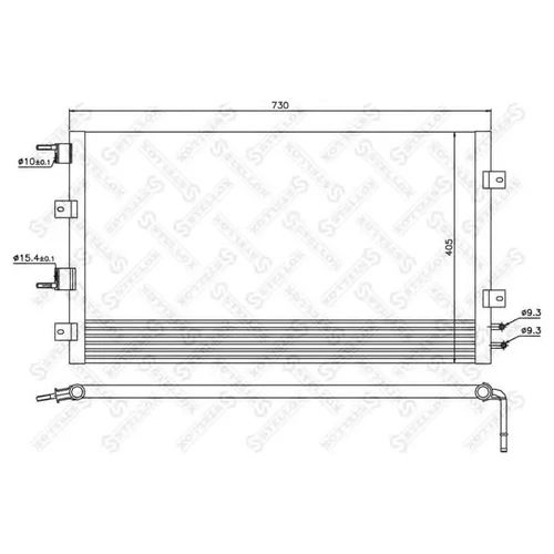 45372 Radiator 10-45372-SX Stellox от 3665 руб. для Chrysler Sebring/Dodge Stratus ...