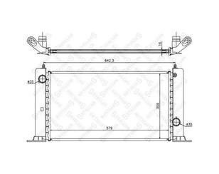 Радиатор основной для Fiat Stilo 2002-2010 новый