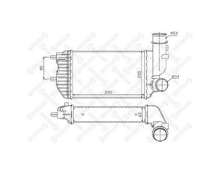 Интеркулер для Citroen Jumper 230 1994-2002 новый