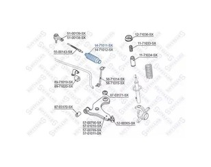 Пыльник рулевой рейки 37 для Mazda 121 (ZQ) 1996-2002 новый