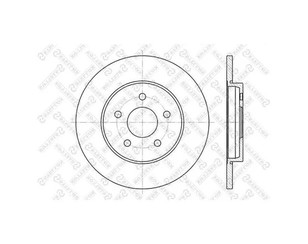 Диск тормозной задний для Ford Mondeo III 2000-2007 новый