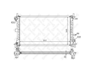 Радиатор основной для Ford Focus I 1998-2005 новый