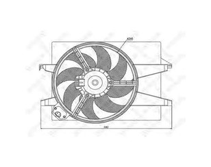 Вентилятор радиатора для Ford Fusion 2002-2012 новый