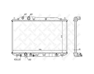 Радиатор основной для Honda Civic 4D 2006-2012 новый