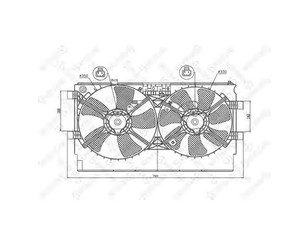 Диффузор вентилятора для Mitsubishi Lancer (CS/Classic) 2003-2008 новый
