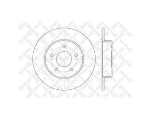 Диск тормозной задний для Nissan Primera P12E 2002-2007 новый