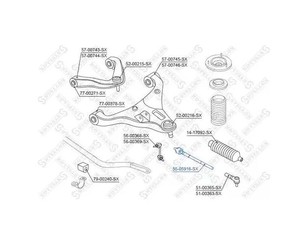 Тяга рулевая для Nissan Navara (D40) 2005-2015 новый