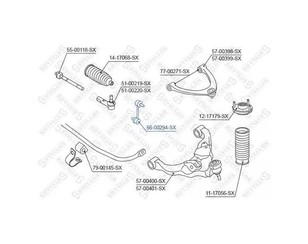 Стойка переднего стабилизатора для Infiniti QX56 (JA60) 2004-2009 новый