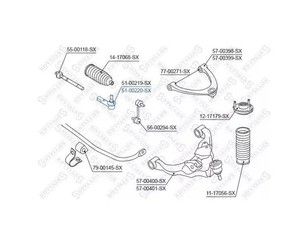 Наконечник рулевой правый для Infiniti QX56 (JA60) 2004-2009 новый