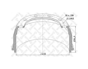 Барабан тормозной для Volvo TRUCK FL6 1985-1998 новый