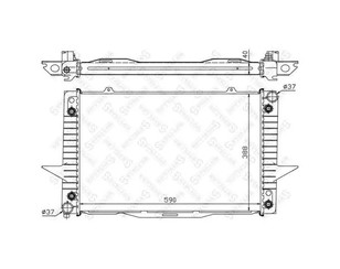 Радиатор основной для Volvo S70 1997-2000 новый