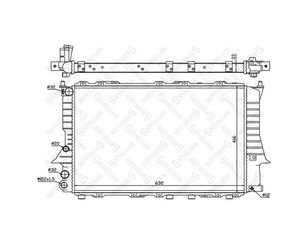 Радиатор основной для Audi 100 [C4] 1991-1994 новый