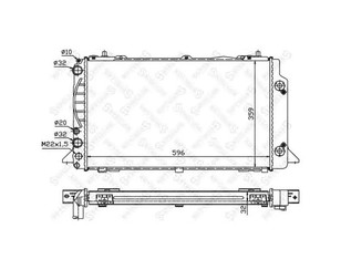 Радиатор основной для Audi 80/90 [B4] 1991-1995 новый