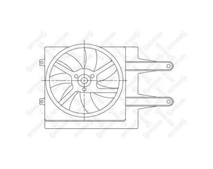 Вентилятор радиатора для VW Passat [B3] 1988-1993 новый