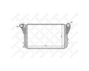 Интеркулер для Audi TT(8J) 2006-2015 новый