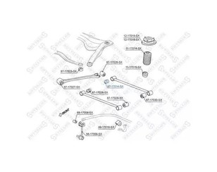 Сайлентблок передней поперечной тяги для Subaru SVX 1992-1997 новый