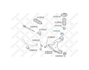 Сайлентблок переднего рычага задний для Subaru Tribeca (B9) 2005-2014 новый