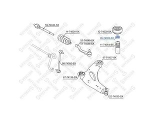 Подшипник опоры переднего амортизатора для Renault Trafic 2014> новый