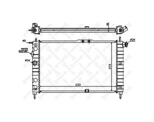 Радиатор основной для Daewoo Nexia 1995-2016 новый