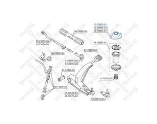 Опора переднего амортизатора для Daewoo Lanos 1997-2009 новый