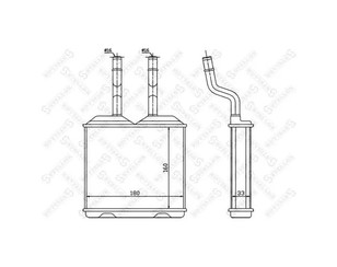 Радиатор отопителя для Opel Tigra 1994-2000 новый
