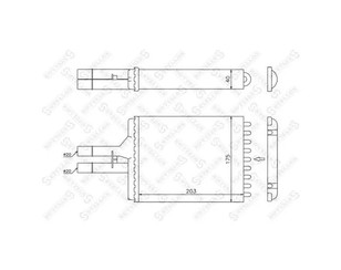 Радиатор отопителя для Opel Vectra B 1999-2002 новый