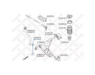Стойка переднего стабилизатора правая для Chevrolet Epica 2006-2012 новый