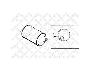 Глушитель основной для MAN 2-Serie F90 1986-1997 новый