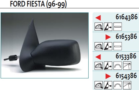 Зеркало левое механическое