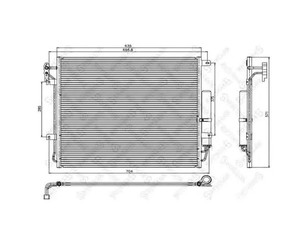 Радиатор кондиционера (конденсер) для Land Rover Range Rover Sport 2005-2012 новый