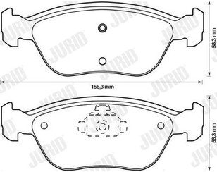 Колодки тормозные передние к-кт для Volvo V70 1997-2000 новый