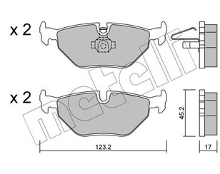 Колодки тормозные задние дисковые к-кт для BMW Z4 E85/E86 2002-2008 новый