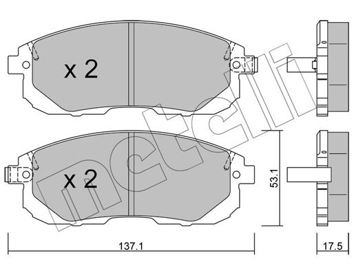 Колодки тормозные передние к-кт