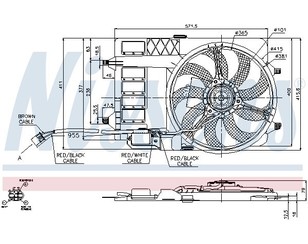 Вентилятор радиатора для Mini R53 2000-2007 новый