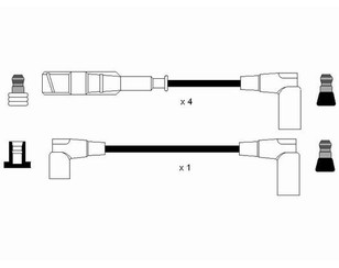 Провода высокого напряж. к-кт для Mercedes Benz W124 1984-1993 новый