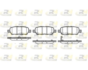 Колодки тормозные задние дисковые к-кт для Nissan Maxima (A34) 2004-2008 новый