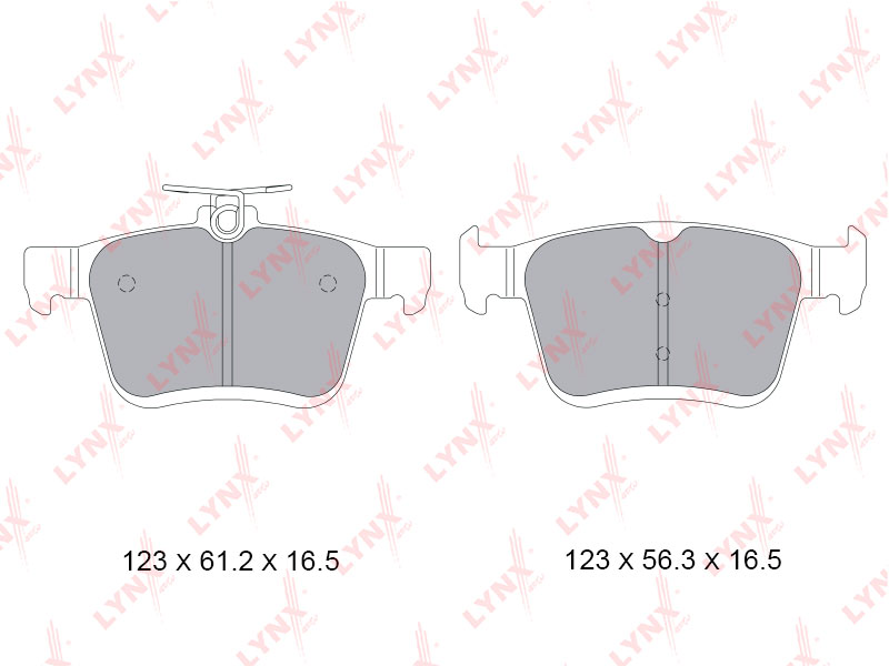 Колодки тормозные задние дисковые к-кт