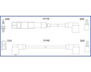 Провода высокого напряж. к-кт для Mercedes Benz W123 1976-1985 новый