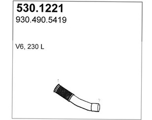 Приемная труба глушителя для Mercedes Benz TRUCK ACTROS I 1996-2002 новый