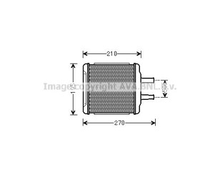 Радиатор отопителя для Chevrolet Lacetti 2003-2013 новый