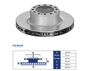 Диск тормозной для SAF Holland RBM/RSM/RZM/RZ 1984-1994 новый