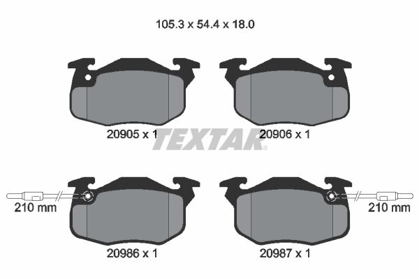 【爆売り！】 2090506 Textar Колодки тормозные передние к-кт от 弁当箱・水筒