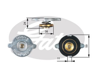 Крышка радиатора для Alfa Romeo Alfetta 1974-1986 новый